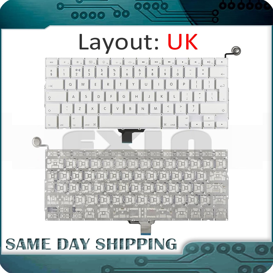 NEUE Laptop Weiß A1342 UK Tastatur für Macbook Profi 13 "Unibody A1342 Tastatur UK Nur ohne Topcase