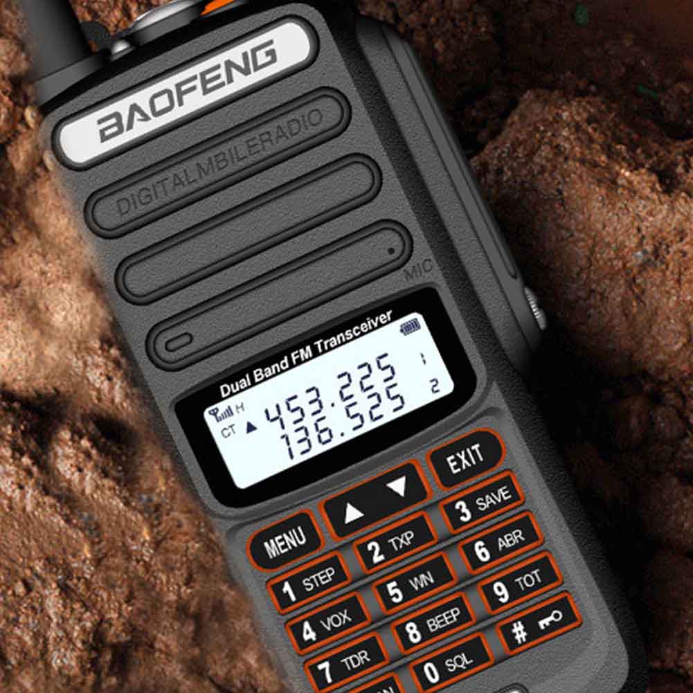 Walkie Talkie VHF UHF 18W Transceiver Two Way Radio With Antenna 128 Channel