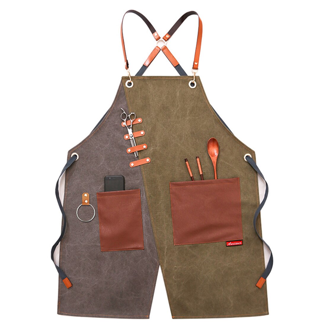 Keuken Restaurant Schorten Chef Uniform Koken Koffie Winkel Kappers Schort Bib Barber Bbq Bakkerij Ober Werk Uniform: style 8