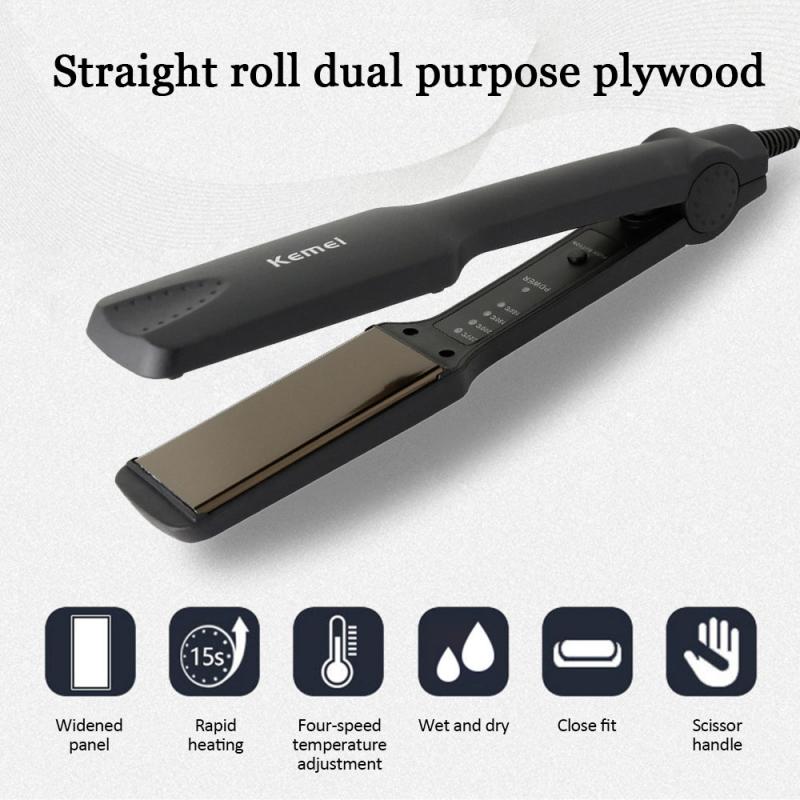 1Pc Mini Portable Electric Flat Iron Hair Straightener Fast Warm-up Tourmaline Ceramic Heating Plate Hair Styling Curler Tool