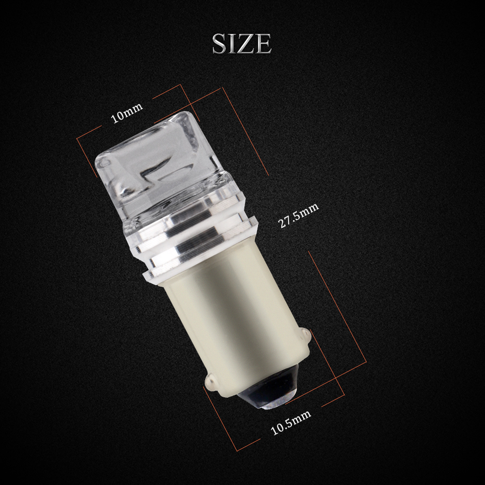 6V 6.3V ca cc 50 pezzi BA9S GE44 47 2835 lampadina per pinna macchina giocattolo gioco auto luce bianco blu rosso verde ambra rosa bianco caldo