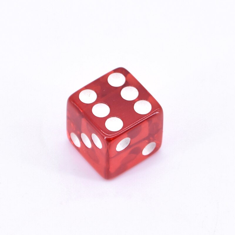 Dice Thru Spiegel Goocheltrucs Comedy Close Up Magia Solid Through Effen Magie Illusie Mentalisme Gimmick Props voor Goochelaars