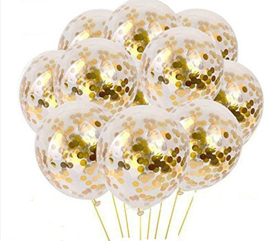Goud Folie Confetti Transparante Ballonnen Goud Folie Confetti Latex Ballon Party Bruiloft Verjaardag Ballonnen Baby Shower Decoratie