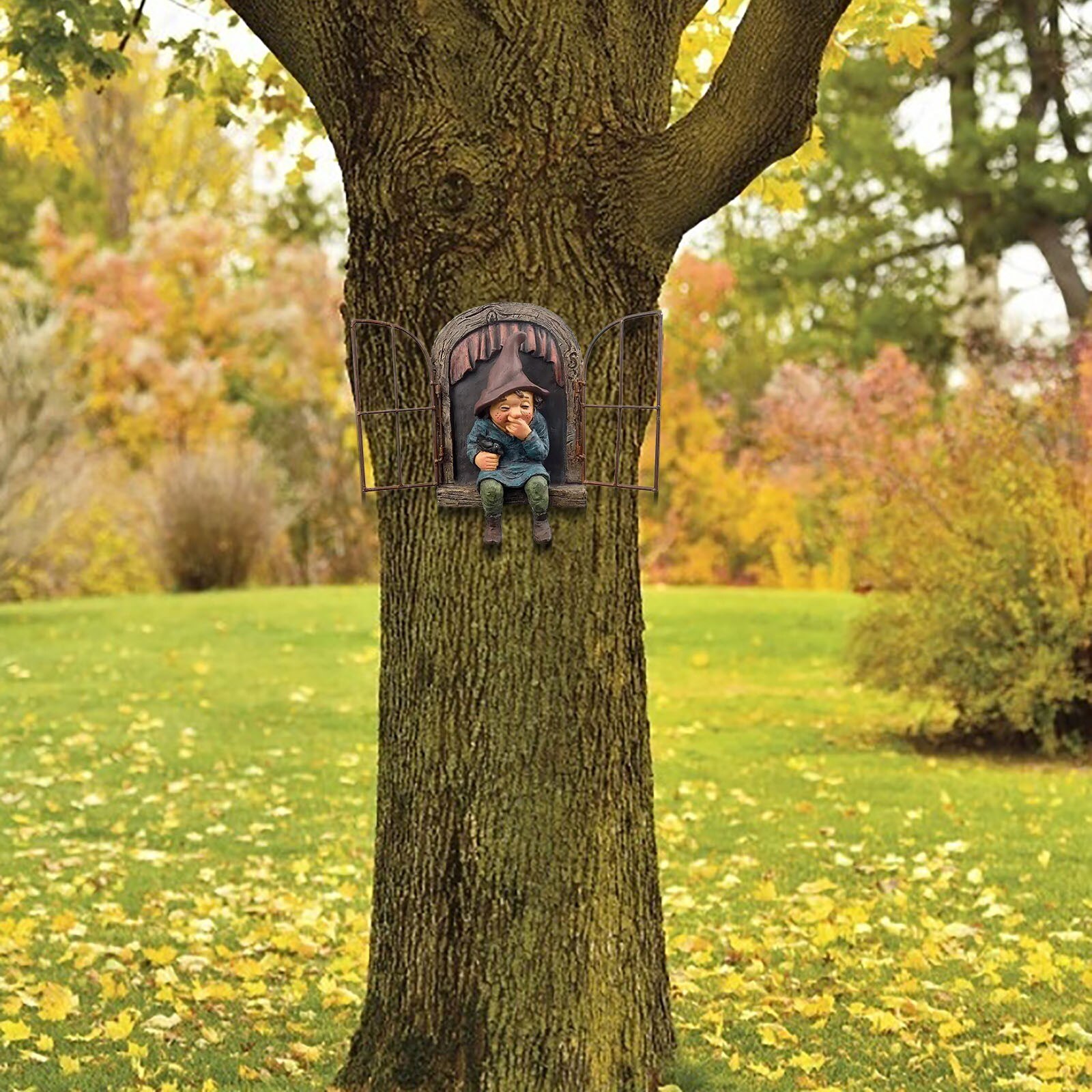 40 # Ondeugende Tuin Gnome Voyeur, Grappige Tuin Boom Decoratie Sculptuur Yard Art Tuin Peeker Interessante Tuin Decoratie
