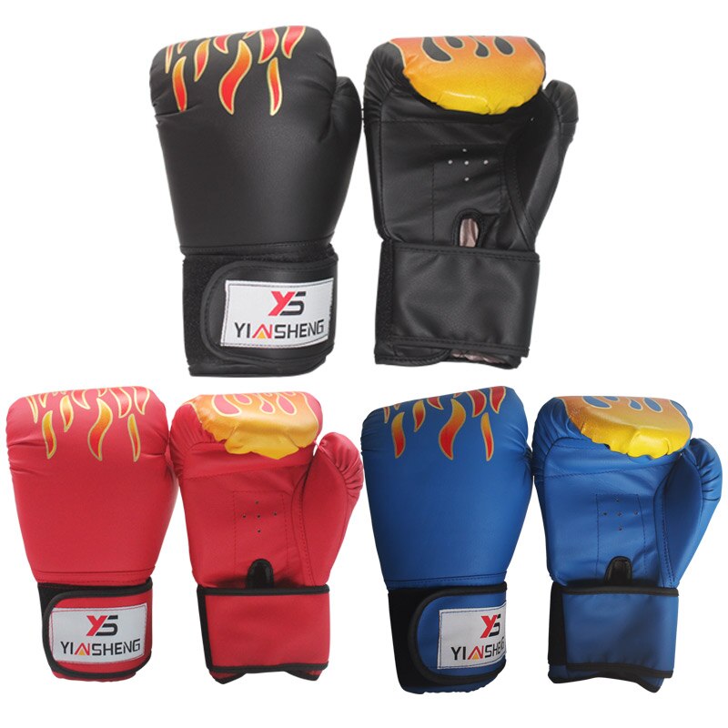 Kick Boxing guantes para hombres mujeres PU Karate guantes De Muay Thai De Boxeo Lucha Libre MMA Sanda entrenamiento adultos niños equipo