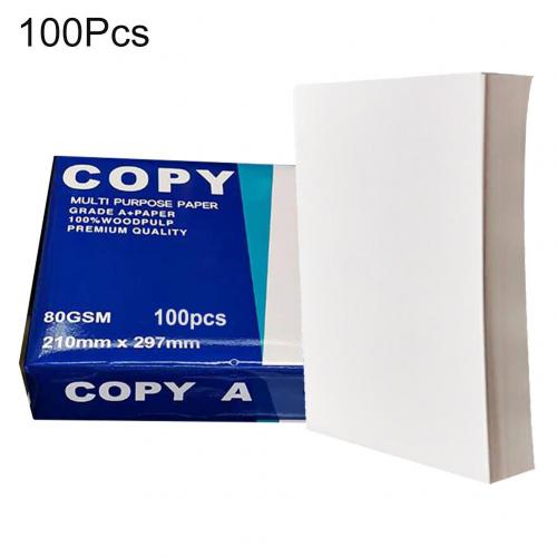 100Pcs A4 office Printing Paper Multifunction Crafts Arts Printer A4 Copy Paper Office School Supplies Office stationery: Default Title