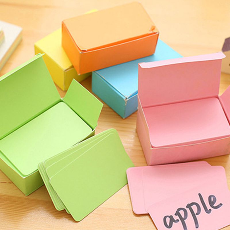 100 Pieces Black Cards White Blank Card Christmas Valentine's Day DIY Paper Box