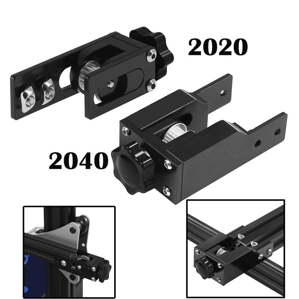 Tensor de estiramiento de correa síncrona para impresora 3D Creality CR10 CR10S, perfil de ranura en V, mejora de /2040/4040, eje X Y
