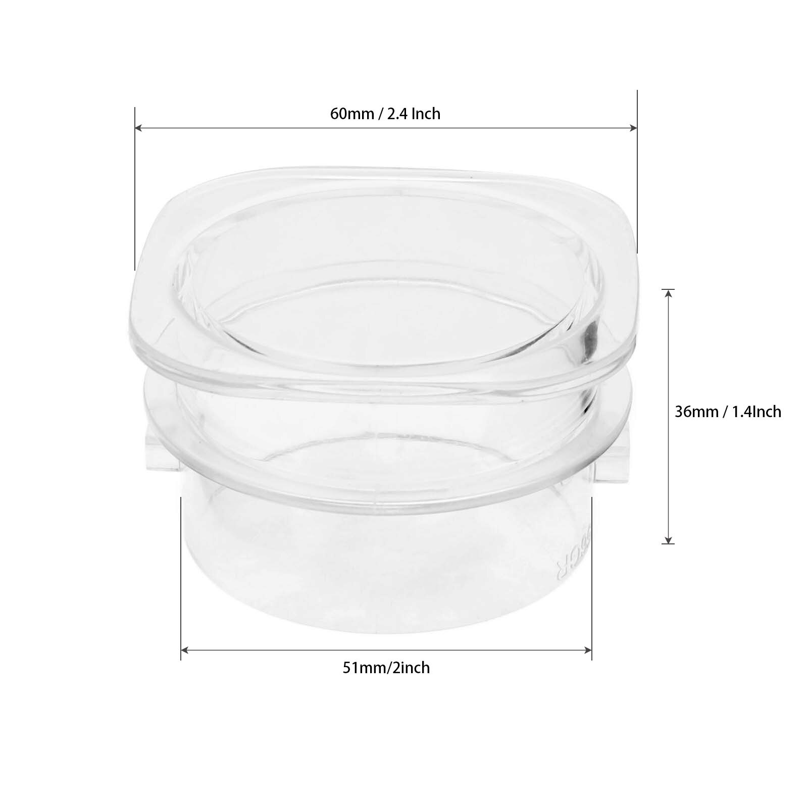 1Pc Center Filler Cap Vervanging Deel Met Schaal Gr/Oz Past Voor Oster &amp; Osterizer Blender Pot Deksels, vierkante, Clover, Ronde 51Mm/2Inch