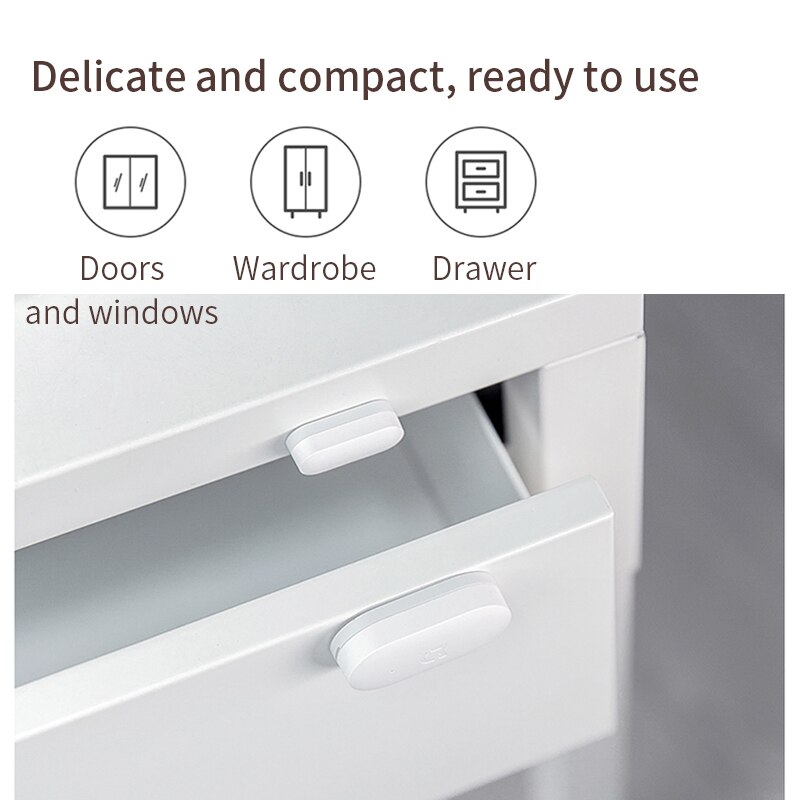 Xiaomi Mijia Smart Door Window Sensor Mi Smart Home Kits Alarm System Temperature Humidity Sensor work with Xiaomi Gateway 2 Hub
