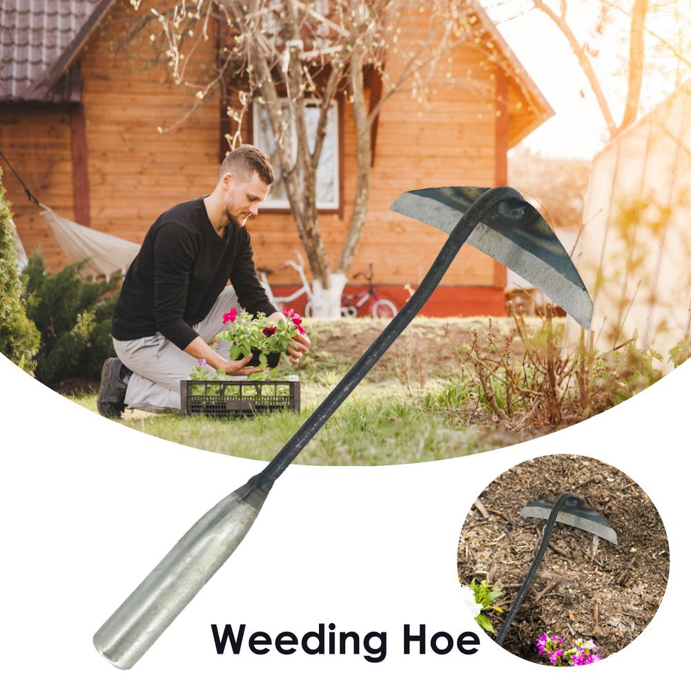 Steel Hardened Hollow Hoe Handheld Weeding Rake Planting Vegetable Farm Garden Tools Agriculture Tool Weeding Accessories