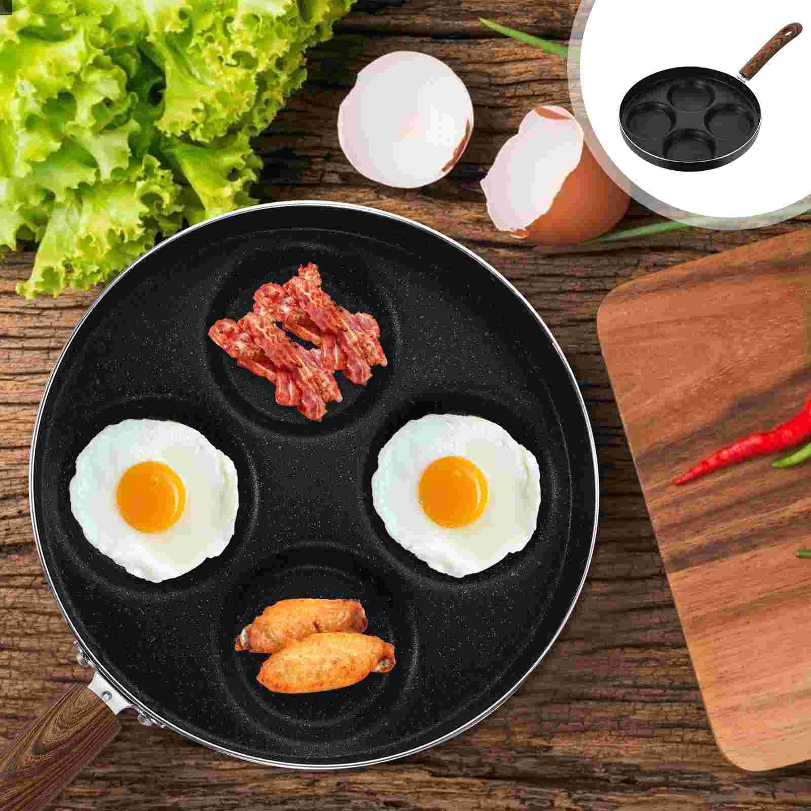 1pc Household Durable Egg Frying Pan Egg Cooker Pan Non-stick Egg Cooking Tool: 41x24.5x4cm