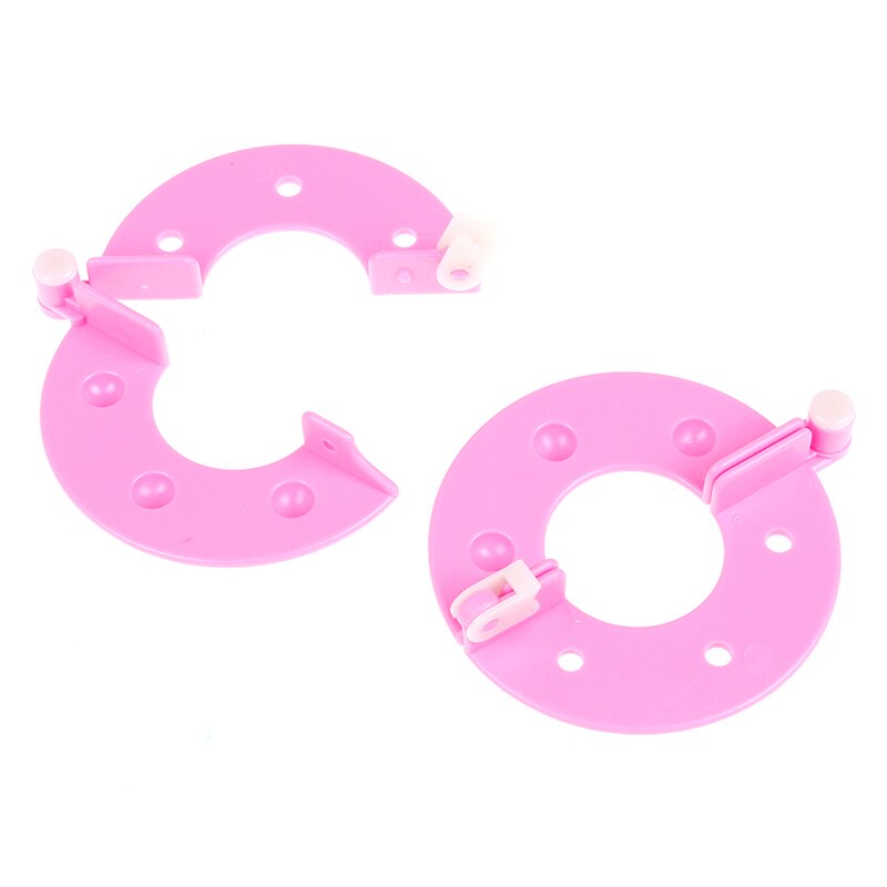 Set 34 Pezzi Per Fare Pompon - 4 Misure Diverse, Plastica ABS Riutilizzabile, Ideale Per Lavoretti DIY