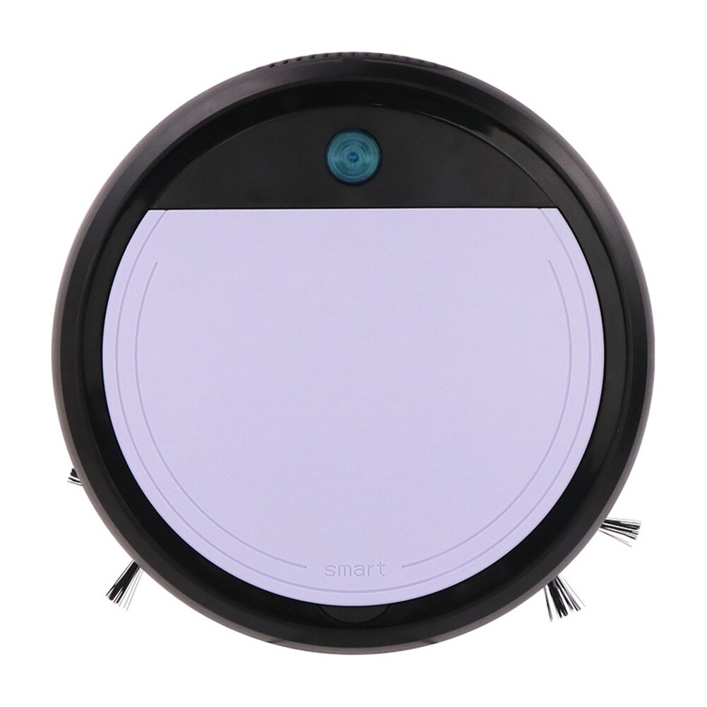 UV Disinfection Smart Robot Vacuum Cleaner Multifunctional 4-In-1 Auto Floor Sweeping Robot Dry Wet Vacuum Cleaner Machine: Black-Purple