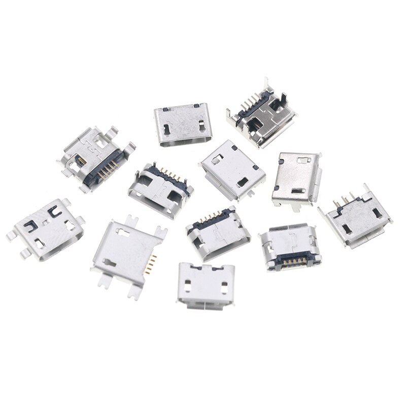 60pcs/lot 5 Pin SMT Socket Connector Micro USB Typ... – Grandado