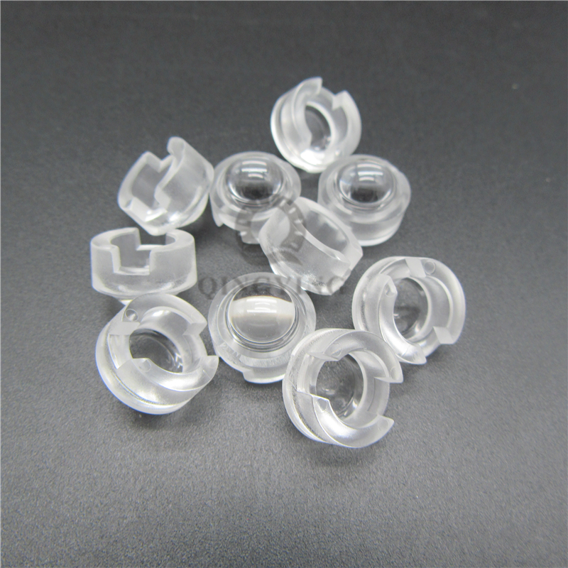 50 Mini Lenti LED 13mm A 100° - Trasmittanza 93% Per PCB, Senza Supporto