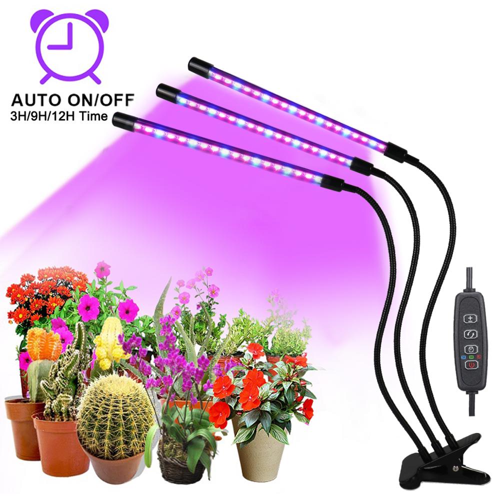 Luz LED de cultivo con USB Fito, Fito lámpara de espectro completo con Control para plantas semillas y flores, caja de tienda de cultivo Fitolamp para interiores