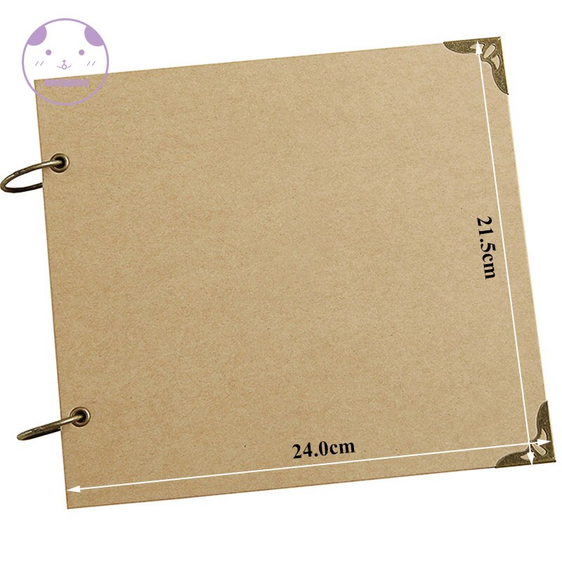 ANGWING 20Pages Blank/DIY Albums Photo Cover Loose-leaf/Wedding Photo Album Scrapbook Self Adhesive Scrapbook Album Case Binding