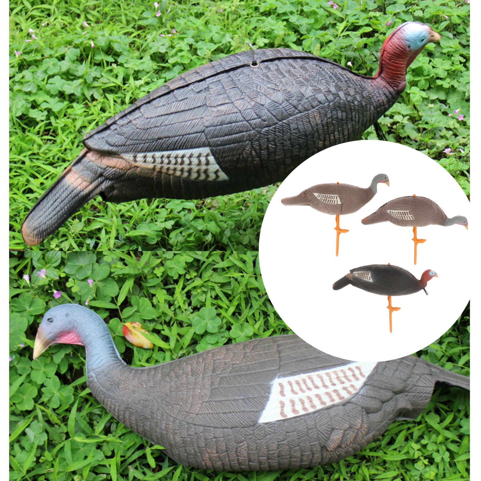 Simulation 3D Lifelike Mallard Turkey Decoys Animals Decoying Outdoor Pond