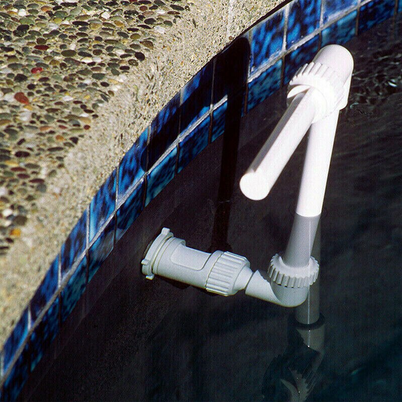 Mini vandfald swimmingpool springvandstråler led lys gulvværktøj justerbar til pool dam vandfald have boligindretning