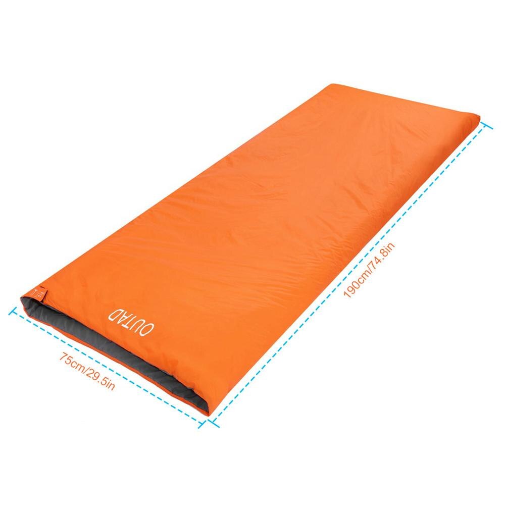 OUTAD Multifuntion Mini résistant à l'eau respirant Ultra-léger enveloppe sacs de couchage 320D pour Camping en plein air voyage randonnée: Default Title