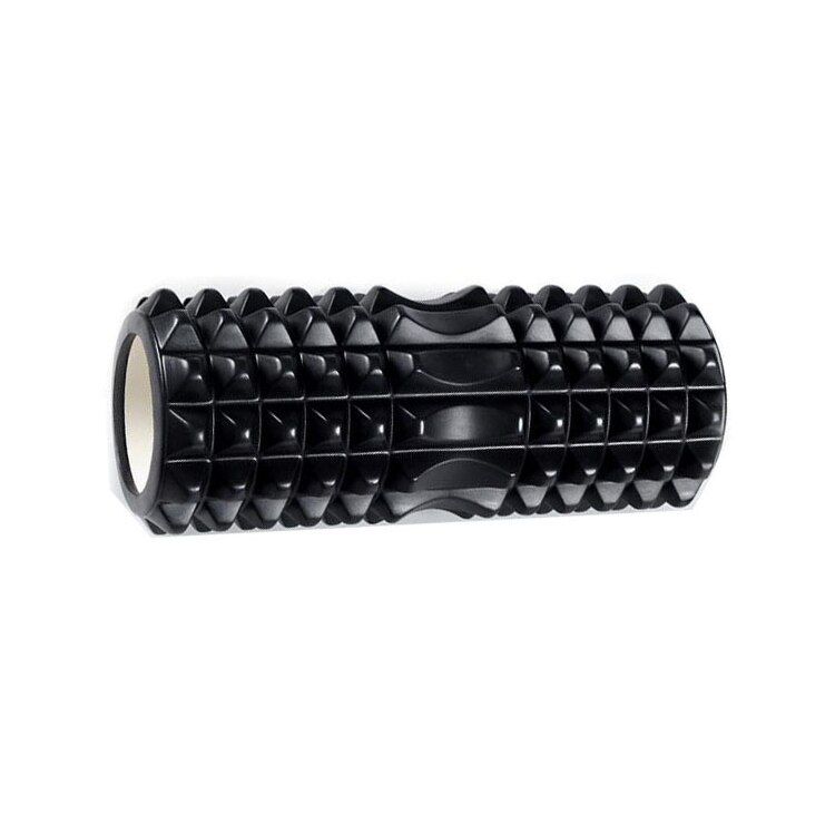 Hollow Yoga Column Foam Roller Yoga Block Pilates Fitness Foam Roller Gym Massage Exercise Muscle Relaxation Training Equipment: black