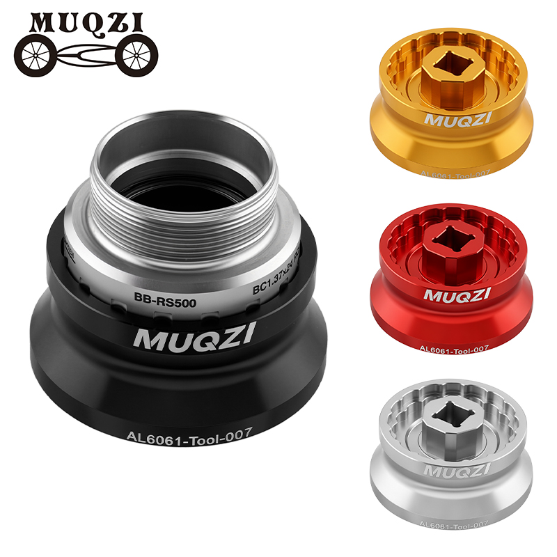 MUQZI 5-in-1 Bottom Bracket Tool for 12/16-Notch 39/41/44/46/49mm Bike Bottom Bracket Install Removal Wrench