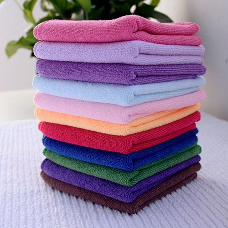 10Pcs Gezicht/Hand Auto Doek Handdoek Auto Handdoek Huis Reinigingsdoekjes Vierkante Luxe Zachte Vezel