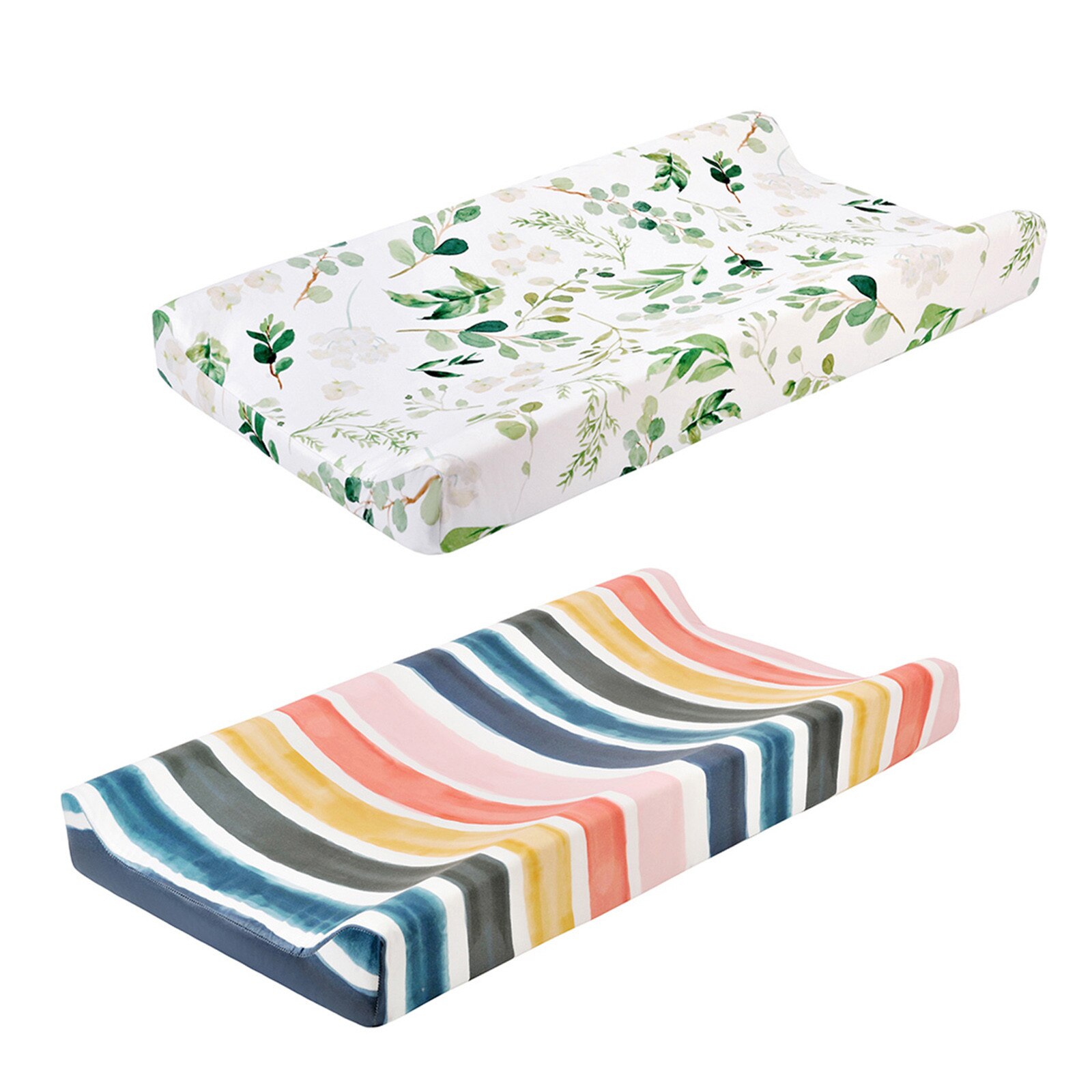 2Pcs Baby Veranderende Tafel Baby Kwekerij Luier Veranderende Pad Soft Cotton Blend Cover Veranderende Tafel Cover Funda Cambiador Ajustable: J