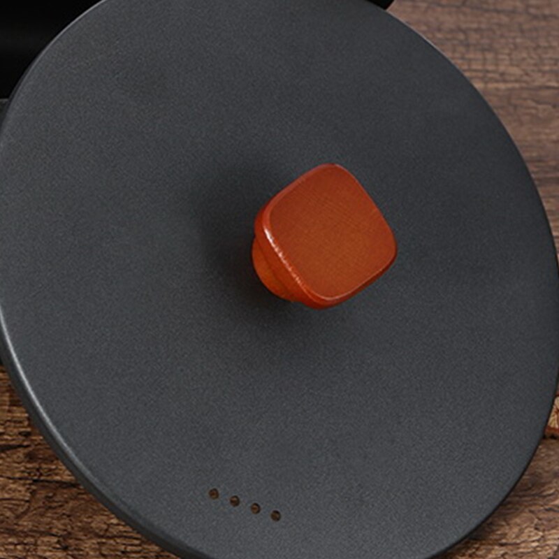 large capacity pot super deep pot with lid durable and good heat conduction Cooking Pot Wooden