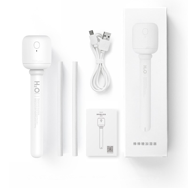 Humidificateur d'air ultrasonique portable blanc avec batterie 1100 mah, usb, diffuseur d'aromathérapie, sans fil