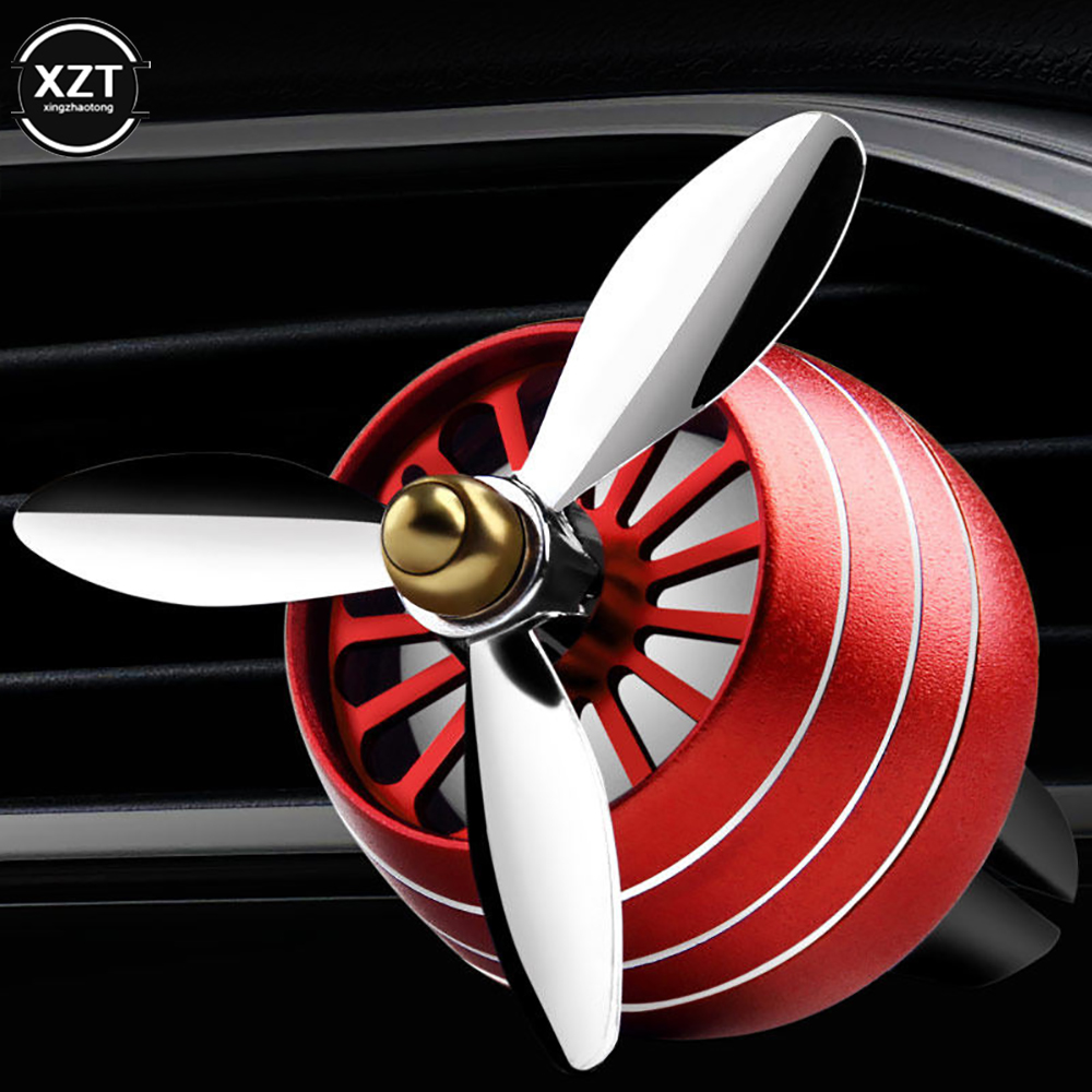 Ambientador de Perfume para coche, Clip de salida de aire para coche, Mini Clip de Perfume de aire acondicionado LED, Perfume de aromaterapia fresco, accesorio para coche: Rojo