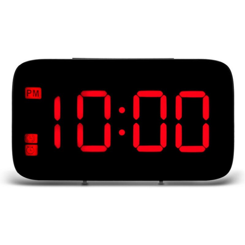 Digitale Led Wekker Groot Scherm Stille Snooze Wekker Usb En Batterij Aangedreven Multifunctionele Desktop Wekker Decor