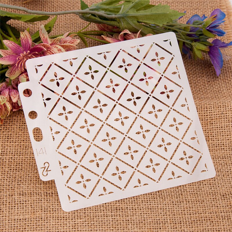 Many Styles Beautiful Stencils for DIY Scrapbooking Plastic Handmade Template Photo Album Cake Tools Diary Decor: S141