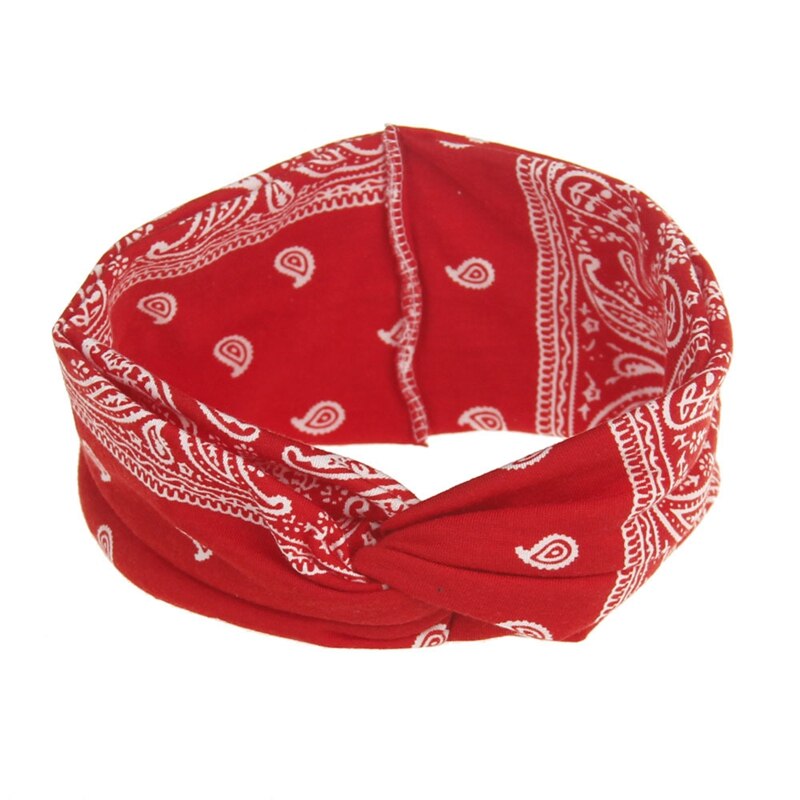 Paisley Haar Bandana Boho Haaraccessoires Yoga Outdoor Sport Haarband Hoofdband 4Pc