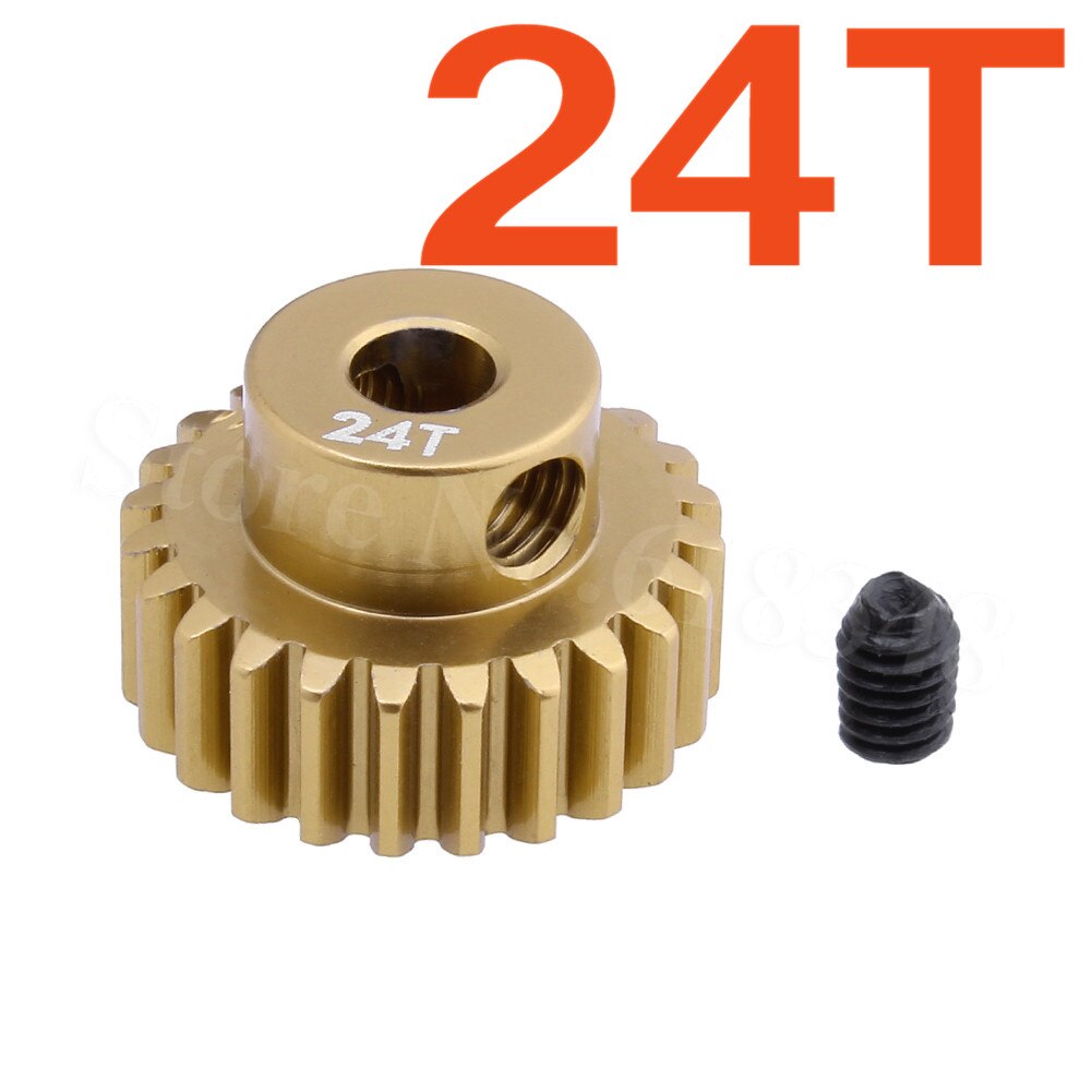 Metal 48P Spur Gear 92T 85T 80T Motor Pinion Gears 19T 20T 21T 22T 23T 24T 25T 26T For Sakura D3 XI Zero S 1:10 RC Drift Car: 24T Pinion gear