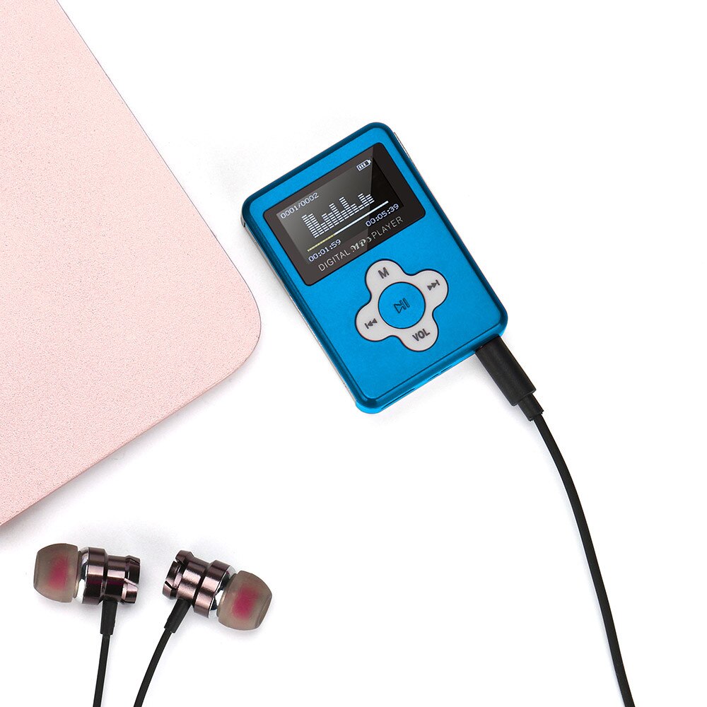 usb Mini HiFi music player MP3 walkman reproductor Metal MP3 Player LCD Screen Support 32GB Micro SD TF Card: B