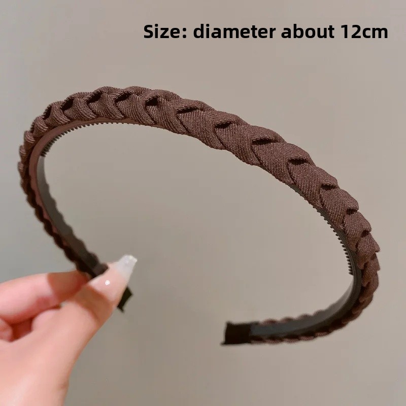 Women's Hair Ties Face Washing Special Press Hair Headbands Anti-slip Fragrant Hair Accessories: Blue