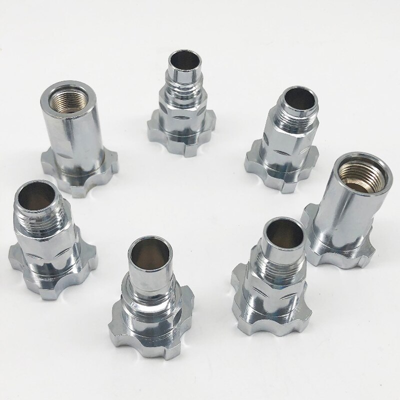 Sprayfärg kopparkontakt för alla airbrush no wash kan byta kopp universal airbrush högtryckstillbehör pneumatisk t