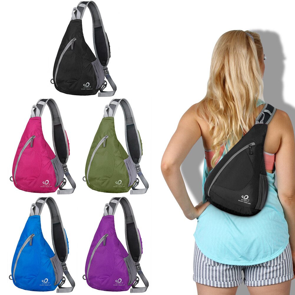 Waterfly outdoor sport fietsen opvouwbare coole dames heren driehoekige messenger bag schoudertas cross voor boodschappentas