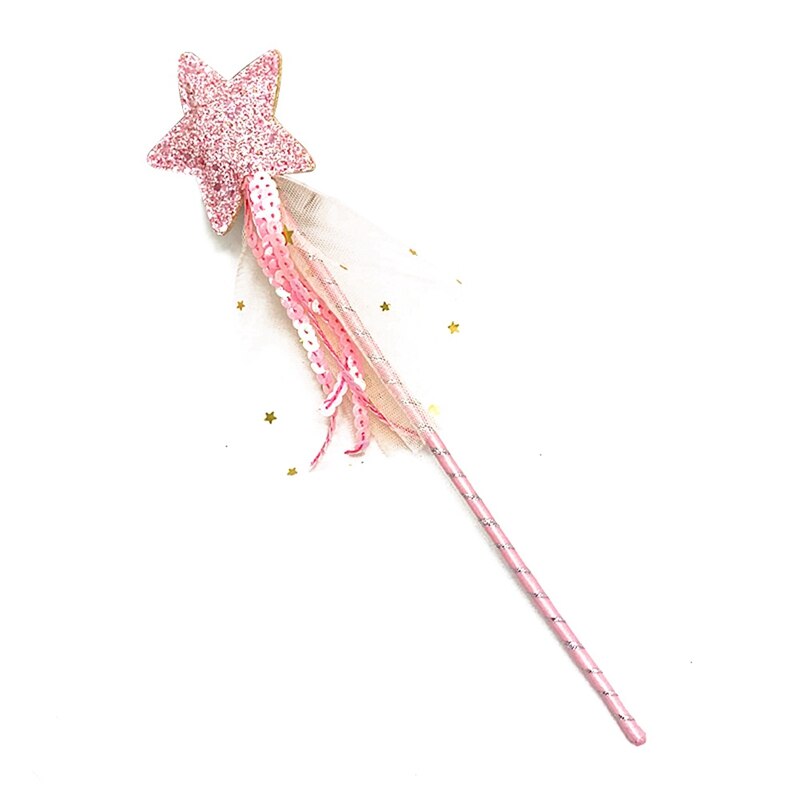 1 Pc Halloween Dag Leuke Vijfpuntige Ster Fairy Wand Magic Stick Meisje Partij Prinses Gunsten Verjaardag Wedding Vieren Wand: PK