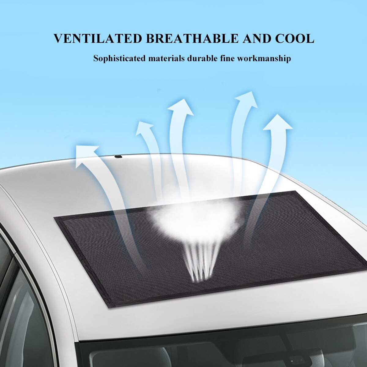 Mosquitera magnética portátil para coche, cortina de gasa transpirable, a prueba de polvo, para techo solar, 1 unidad