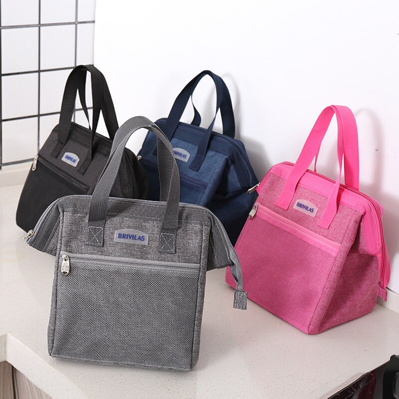 Cute Waterproof Canvas Insulated Thermal Cooler Lunch Box Carry Tote Storage Bag Bolsa Termica