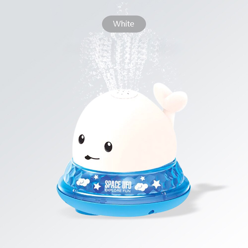 Giocattoli Da Bagno bambino Doccia Acqua Gioco Whale Spray Divertimento HA CONDOTTO LA Luce Sfera Musicale Vasca Per Bambini Bagno Impermeabile Giocattoli Da Bagno per regalo dei bambini: Whale with Base W