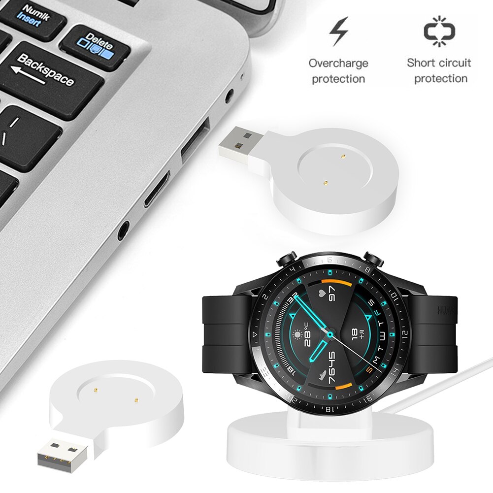 Uhr Ladegerät für HuaweiWatch GT2 e/GT2/GT(42mm /46mm)/Honor GS Profi Ladekabel Dock Netzteil Stehen Bahnhof Zubehör