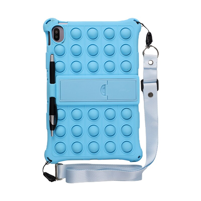 For Tablet Nokia T20 T 20 10.4" Case Soft Silicone Protective Stand Cover For Funda Nokia T20 TA-1392 TA-1394 Tablet Kids: SkyBlue-SP