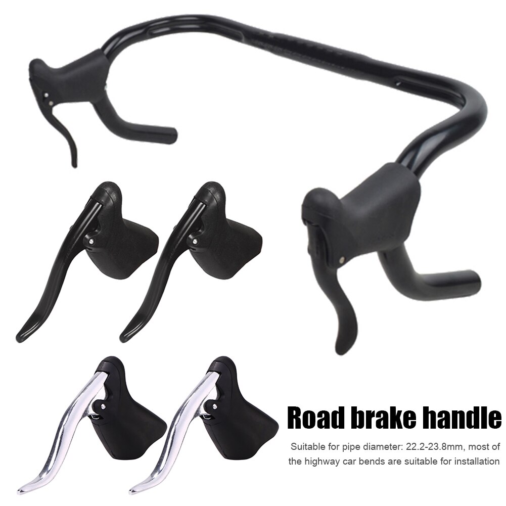1 Pair Lightweight Bicycle Brake Handle Bike Mountain Bike Cycling Brake Levers Front &amp; Rear Brake Levers Handlebar Set