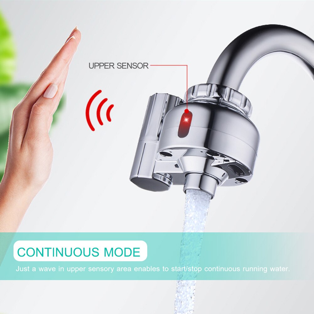 Smart Touchless Sink Faucet Automatic Sensor Faucet Hand Free Tap Water-saving Device for Home Kitchen Bathroom