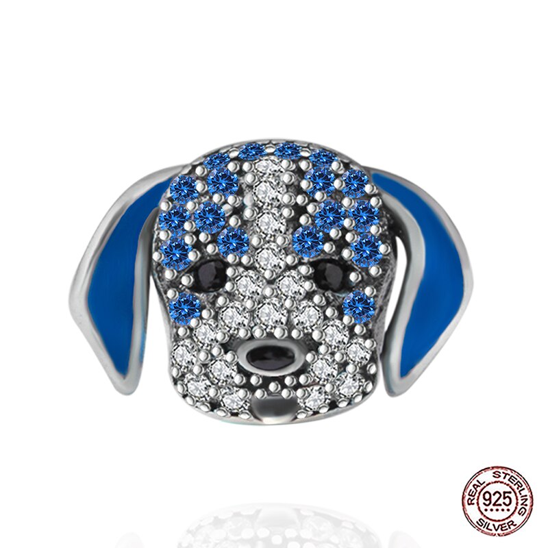 Sød hund 925 sterling sølv charms perle fit charms sølv 925 originale diy perler til smykker gør kvinder: Bd0272