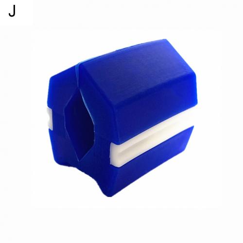 Siliconen Kaak Trainer Facial Spier Kauwen Vorm Apparaat Face-Lift Oefening Bal: Blauw